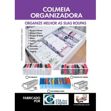 Imagem de Organizador De Gavetas P - Colmeia Com 10 Nichos em TNT - Kit 5 unidad