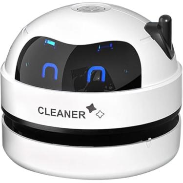 Imagem de Mini Aspirador Mesa Robô de aspirador automático para mesa – Carregador USB com bico de vácuo, design destacável, limpador de teclado portátil para migalhas