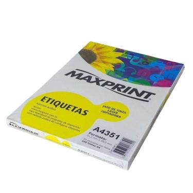 Imagem de Etiqueta Auto Adesiva Papel A4 65 Etiquetas Por Folha Pacote