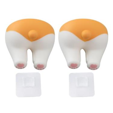 Imagem de TOPINCN 2 Pacote de Dentes de Dentes para Banheiro, Organizador de Dentes de Dentes de Desenho Animado Organizador de Escova (Cauda de cachorro)