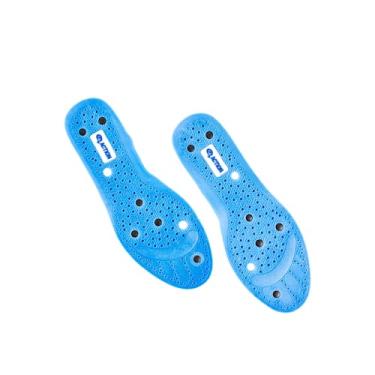 Imagem de PALMILHA MAGNÉTICA INFRAVERMELHO ORTOPÉDICA EQUILIBRIO ESPORÃO CONFORTO TIRA DORES (Azul, 37/38)