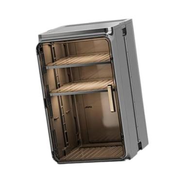 Imagem de Fxzqgnh Porta-copos de Café com Porta de Vidro Transparente, Organizador para Copos, Prateleira para Vitrine de Mesa, Grande