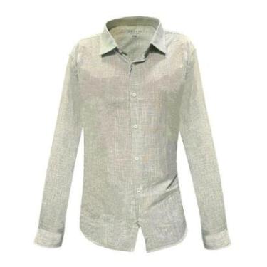 Imagem de Camisa Ogochi Cinza Slim Masculina-Masculino
