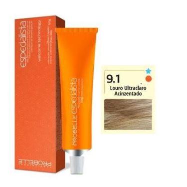 Imagem de Coloração Especialista Probelle 9.1 Louro Ultra Claro Acizentado 50 G