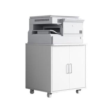 Imagem de YAYAOVP-24927 Armário de arquivo para impressora de escritório doméstico canto arredondado base móvel armário de armazenamento escritório armário de arquivo pequeno armário de armazenamento de