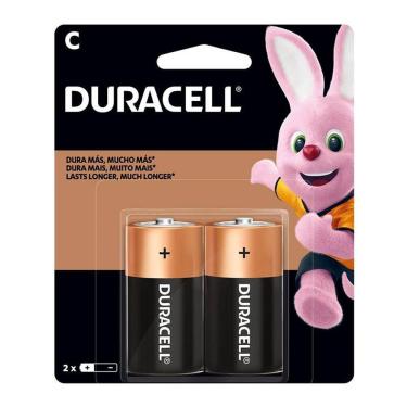 Imagem de Pilha alcalina média C com 2 unidades Duracell