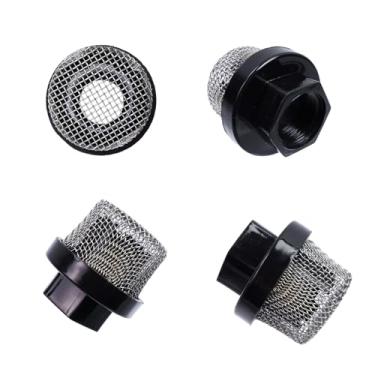 Imagem de Tighall 4 peças de filtro de malha de aço inoxidável para rosca fêmea de 7/20.3 cm, melhorando a filtragem e a aeração, filtro de tela do aerador compatível com bombas Live Well (serve para rosca de 7