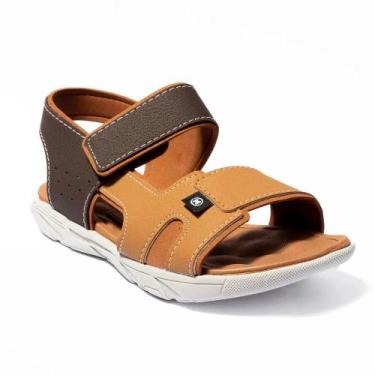 Imagem de Sandália Molekinho Infantil Casual Menino Ajustável Papete Bebê Menino