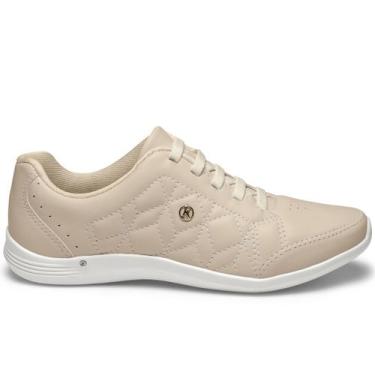 Imagem de Tenis Kolosh Feminino Casual Ortopedico Conforto Macio, Nude, 37