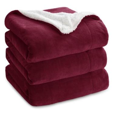 Imagem de Cobertor Bedsure GentleSoft Sherpa Fleece King 274x229 cm