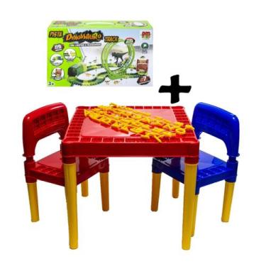 Imagem de Kit Brincar E Aprender Mesa Educadora E Pista De Carros Dino - Tritec 
