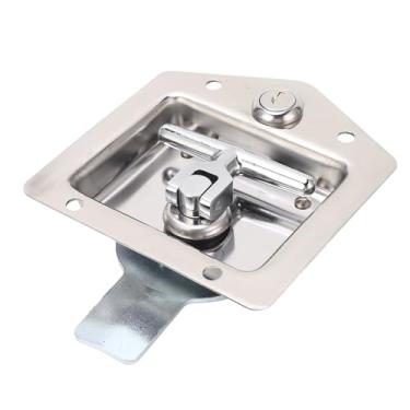 Imagem de ZJchao Trava Porta do Reboque, Trava de Aço Inoxidável do Cadeado das Fechaduras Armário Com Chave de 2 Pces para o Armário Porta