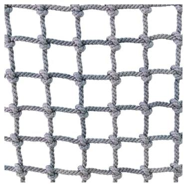 Imagem de Rede de escalada de playground, redes de segurança, corda de carga, rede resistente, proteção de casa na árvore, rodada de nylon para varanda (12 mm-10 cm, 3 x 4 m/9,8 x 13,5 m)