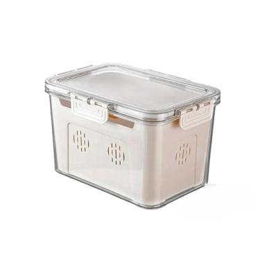 Imagem de Caixa De Armazenamento Para Geladeira – Grelha De Drenagem Para Carne, Legumes E Frutas(Modelo 3)