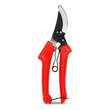 Imagem de 2X Alicate Tesoura Podadora Corte Jardinagem Cor Vermelho