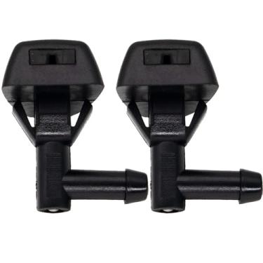 Imagem de Jatos de lavagem de para-brisas para Volvo para S60 V70 Xc70 2 peças limpador de para-brisa bocal de lavador de para-brisas peças de limpador de para-brisa em forma de ventilador de água spray de água