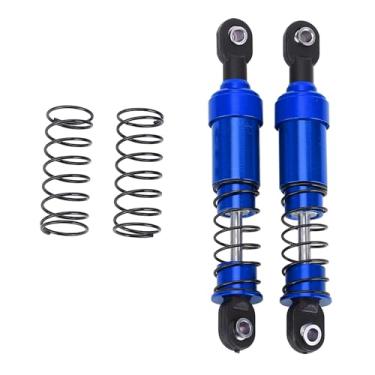 Imagem de Alomejor RC Traseiro Dianteiro de 4 Embalagem, Choque de Alumínio de Liga Ajustável de óleo 108004 108mm para 1/10 de Amortecedores de Carros RC (BLUE)