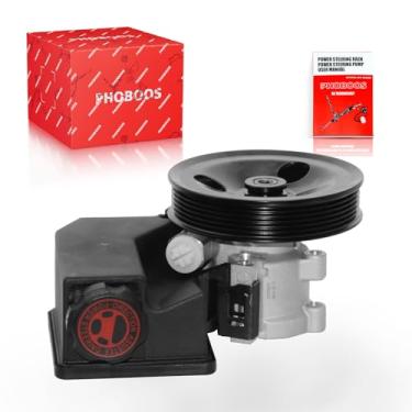 Imagem de PHOBOOS Bomba de direção hidráulica compatível com Jeep Grand Cherokee 2001-2004 4,7L, Dodge Viper 2003-2006 e Ram 1500 2004-2006 8,3L, com saída, reservatório e polia, direção suave, Ref.20-62608