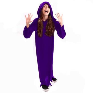 Imagem de Fantasia Halloween Infantil Barata Manto Com Capuz