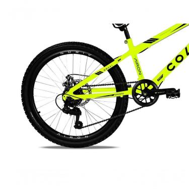 Imagem de Bicicleta Colli Airon Aro 24 Com Freio A Disco 7v Amarelo