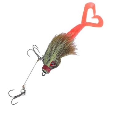 Imagem de RiToEasysports Iscas de Pesca, Isca de Pesca Macia Com Cauda de Garfo de Rato Artificial para Pesca Em Alto Mar Em água Salgada (GREEN)