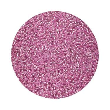 Imagem de Miçangas De Vidro Prateadas Internas 2mm 1500pcs 18g Para DIY Pulseira