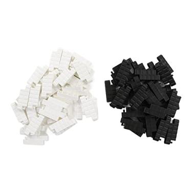 Imagem de aqxreight 60pcs Barreira de Carro RC Preto Branco Barreiras de Pista de Corrida de Carro RC Barreira de Estrada de Plástico Universal DIY para Corrida de de Controle Remoto de Acordo Com Suas