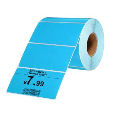 Imagem de PATIKIL 1000 etiquetas térmicas, etiquetas de impressora térmica de 5 x 9 cm, etiquetas autoadesivas, rolo de papel retangular, pequeno para impressora, etiqueta de envio, endereço de código de barras