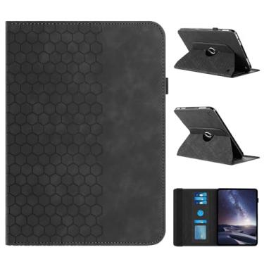 Imagem de Capa giratória para tablet Amazon Kindle Fire HD 10 e 10 Plus (13ª/11ª geração, versão 2023/2021) 10,1 polegadas - 360 graus de couro premium giratório com suporte para Fire 10 Plus, preta