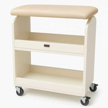 Imagem de Apoio Carrinho Auxiliar de Pé Perna Para Manicure Pedicure 45 * 50 * 22cm(Champagne)