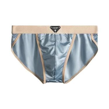 Imagem de Cuecas Masculinas De Seda Gelada Semelhante Ao Cetim, Verão, Suaves, R