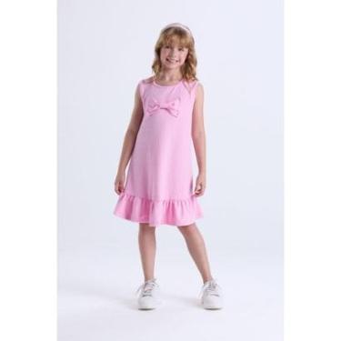 Imagem de Vestido Infantil Menina Verão Rustique com Laço-Feminino