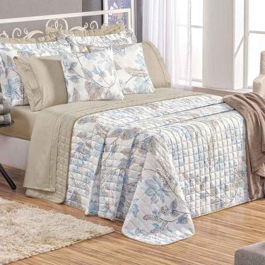 Imagem de Kit Cobre Leito Colcha Tunes Queen 3 Peças Estampado 180 Fios Lince 100% Poliéster