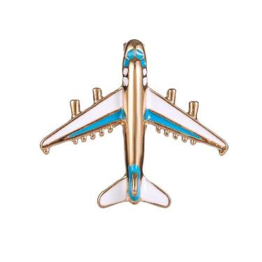 Imagem de Alfinetes de broche Alfinete de lapela de esmalte de liga de avião de 