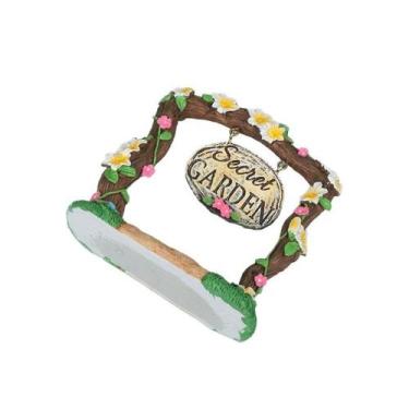 Imagem de Escultura secreta de decoração de jardim com sinal giratório de jardim