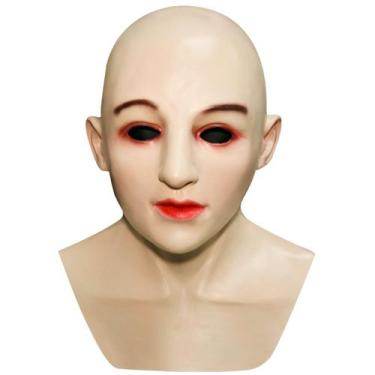 Imagem de Máscara de cosplay para mulheres com cabeça nua, fantasia de carnaval 