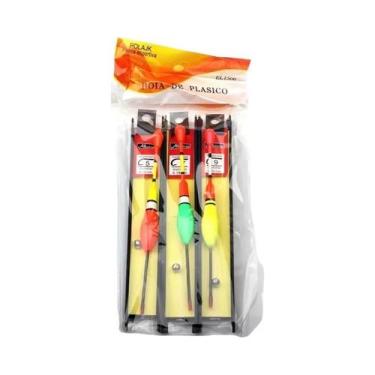 Imagem de Conjunto De 3 Boias De Pesca Para Água Rasa, Ideal Para Iniciantes, Ti