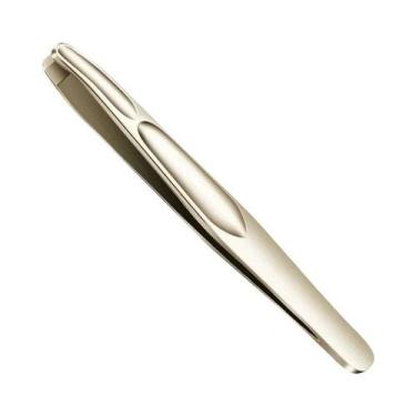 Imagem de Pinça De Sobrancelha Premium Com Ponta Redonda Para Remoção Precisa De