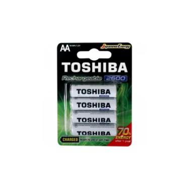 Imagem de Pilha Recarregável Aa Toshiba, 2600 Mah, Blister C/ 4 Unidades - Tnh-6gae Bp-4c