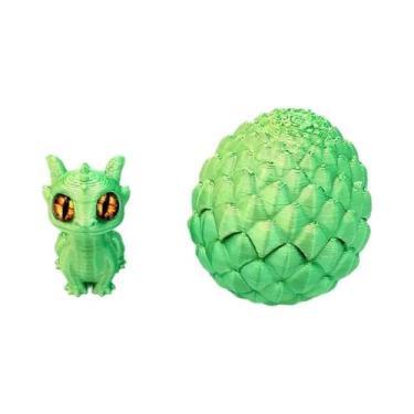 Imagem de Conjunto De Ovos De Dinossauro Impressos Em 3D Multicoloridos Com Tamp