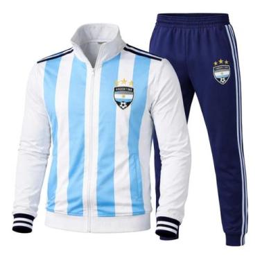 Imagem de Agasalho Jaqueta Conjunto Calça Masculino Inverno Frio Europeu Copa Se