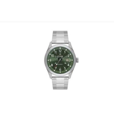 Imagem de Relogio Orient Masculino Solar Prata Verde Mbss1446 E2Sx