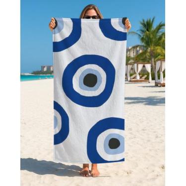 Imagem de Toalha Banho E Praia Amuletos Proteção Olho Gordo Protegido - Use Thuc