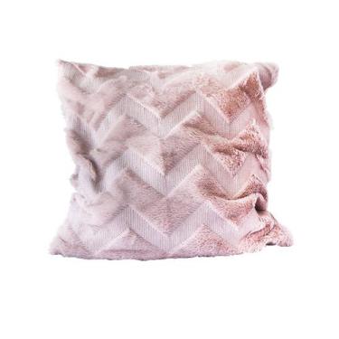 Imagem de Capa de almofada com detalhes geométricos 44x44cm - Amigold, ROSE