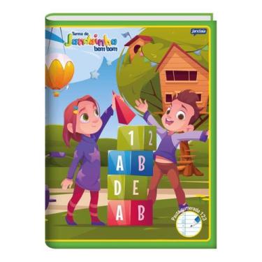 Imagem de Caderno Brochura Capa Flexível 123 - 60 Folhas - Bem Bom Verde - Janda