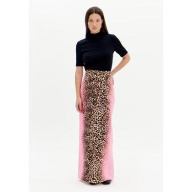Imagem de Saia Sarja Super Midi Animal Print-Feminino
