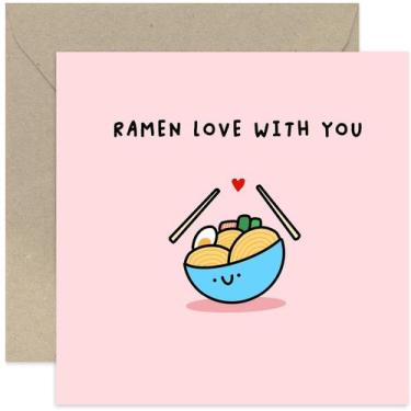 Imagem de Cartão de Aniversário Old English Co. Amor Ramen - Old English Company