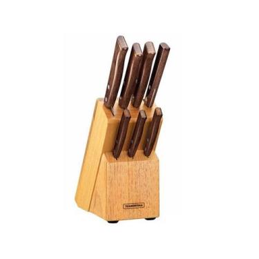 Imagem de Conjunto de Facas 7 Peças Com Suporte de Madeira Tradicional Tramontin