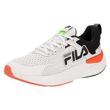 Imagem de Tênis masculino improve fila f01r00139, Branco, Preto, 44