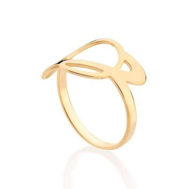 Imagem de Anel Rommanel Planeta Saturno Folheado a Ouro 513397, 22, Dourado